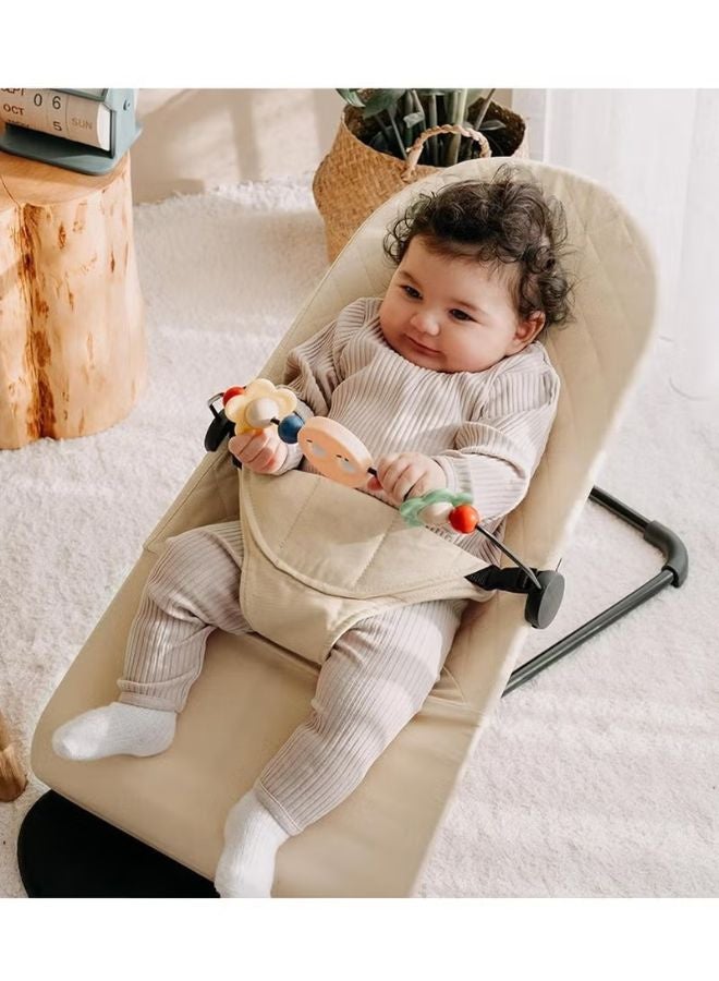 ماس كرسي هزاز للأطفال مع ألعاب معلّقة – مريح وآمن للنوم واللعب - Image 1